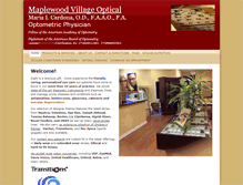 Tablet Screenshot of maplewoodvillageoptical.com